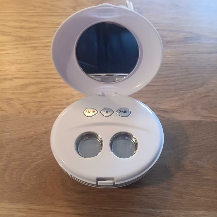 НОВА! Ултразвукова почистваща ваничка за контактни лещи – USB, компакт