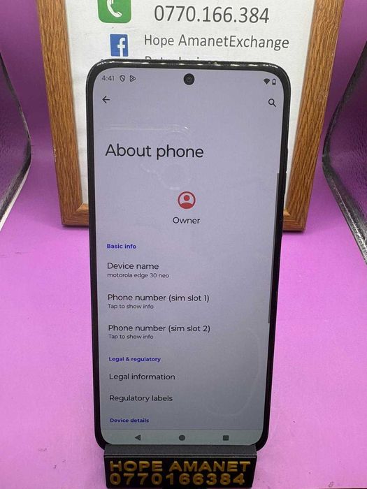 HOPE AMANET P2-Moto 30 neo 256 GB/8 RAM