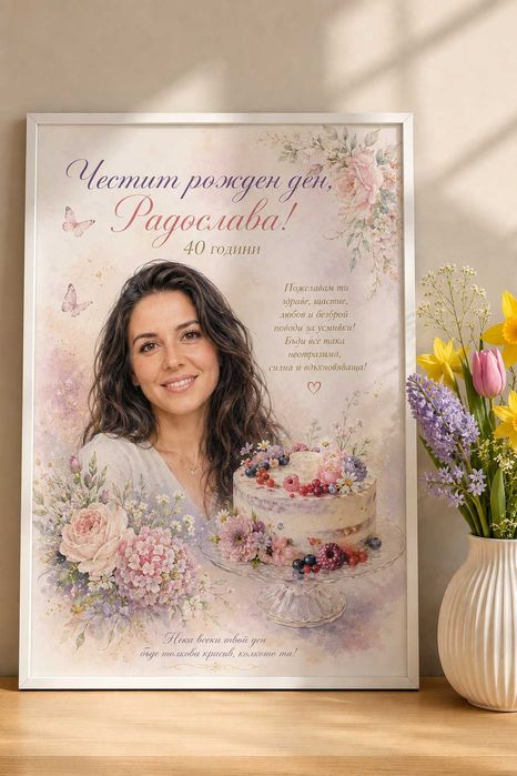 Подарък за нея. За мама и баба, любимата,за приятелка. Рожден ден. имен ден