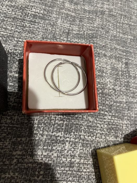 Серьги конго серебрянные