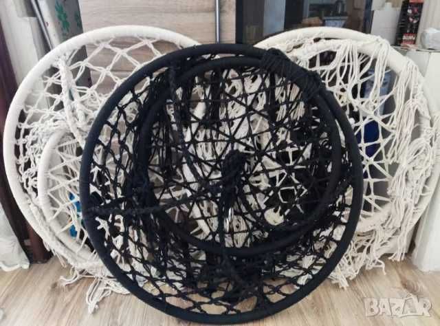 Висяща люлка хамак в черен или бял цвят до 150кг.