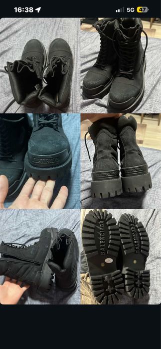 strike boots 42 negru