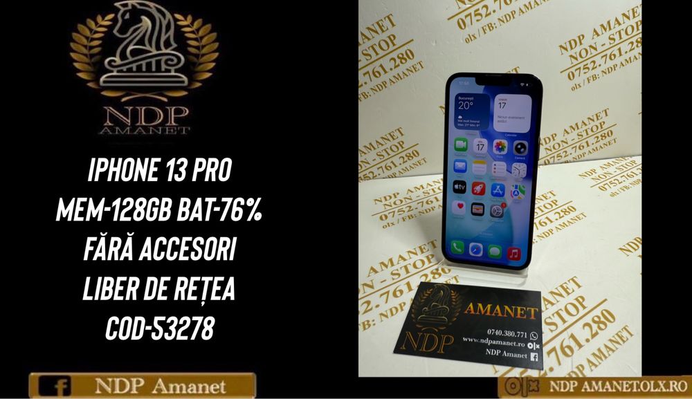 NDP Amanet Braila Iphone 13 Pro 128gb (53278)