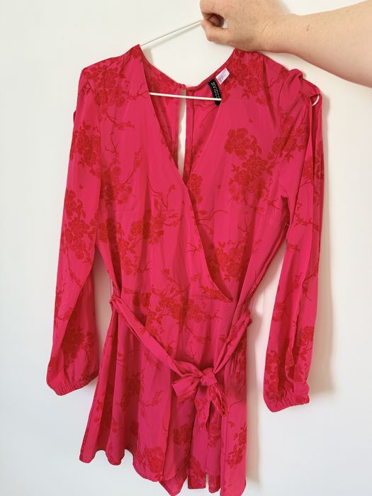 Salopeta scurta H&M, roz, 36
