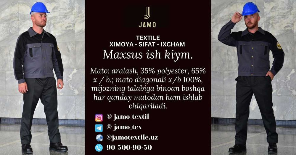 Qurilish va zavodlar uchun ishchi nimchalar