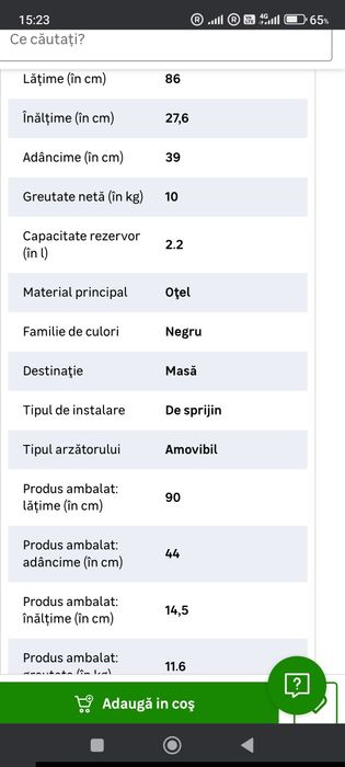 Șemineu cu bioetanol(produs nou)