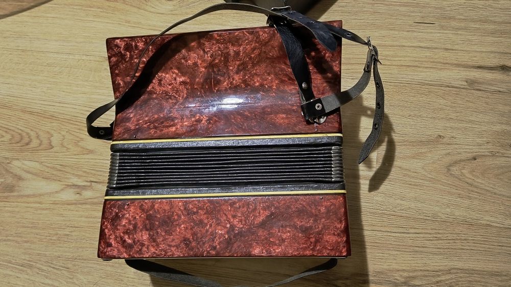 Детски акордеон червен