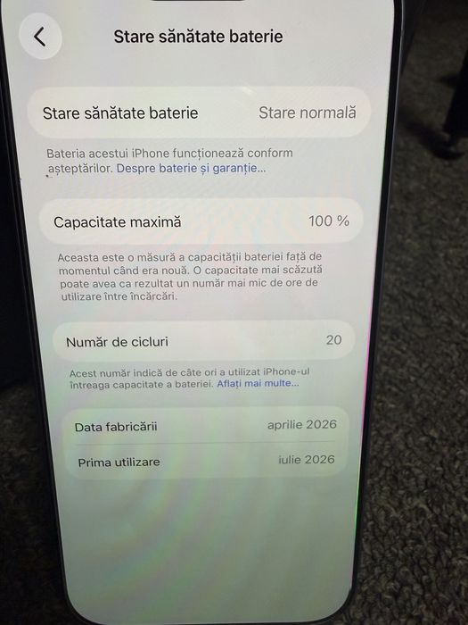 OFERTA !  Iphone 17 256 gb IMPECABIL ! Doar 20 cicluri !