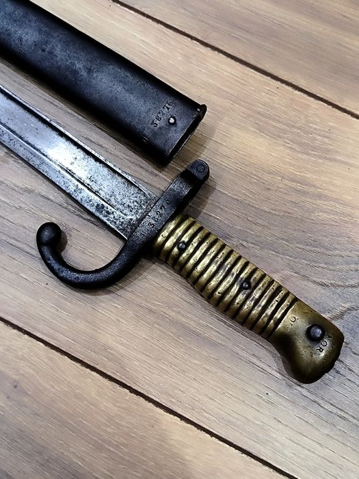 Френски щик нож байонет Шаспо Chassepot M1886 еднакви номера
