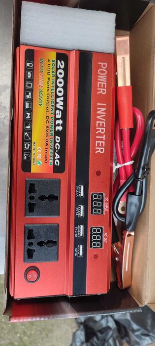 Invertor-Convertor Auto DC-AC 2000W 12V/220V CALITATE PREMIUM