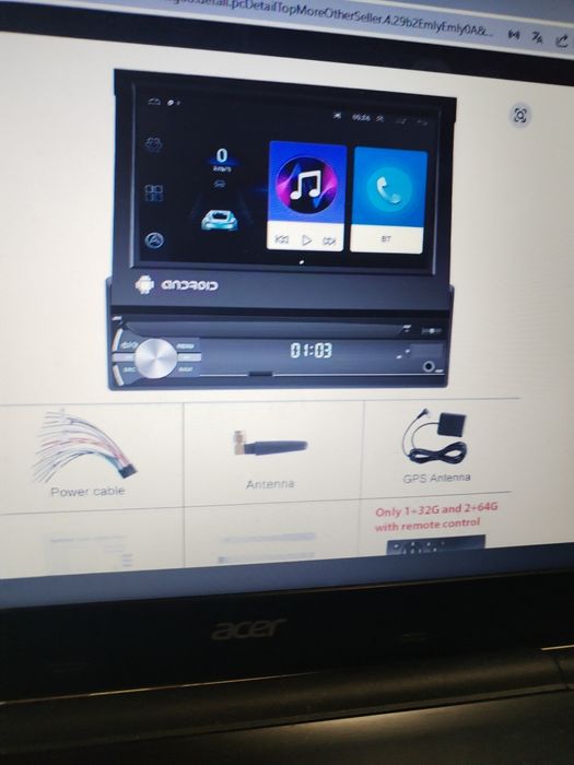 Продавам андроид мултимедия podofo 1 din.