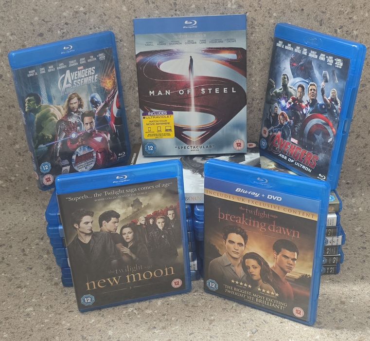 REZERVAT Lot 20 Blu-ray originale – Avengers, Twilight, Star Wars, Man of Steel