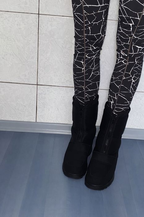 Botine negre - Ghete imblanite 39