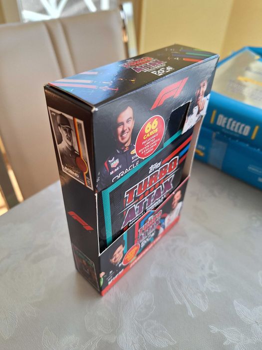 Комплект карти Формула 1, TOPPS TURBO ATTAX"24, 66 бр Шумахер, мет.кут