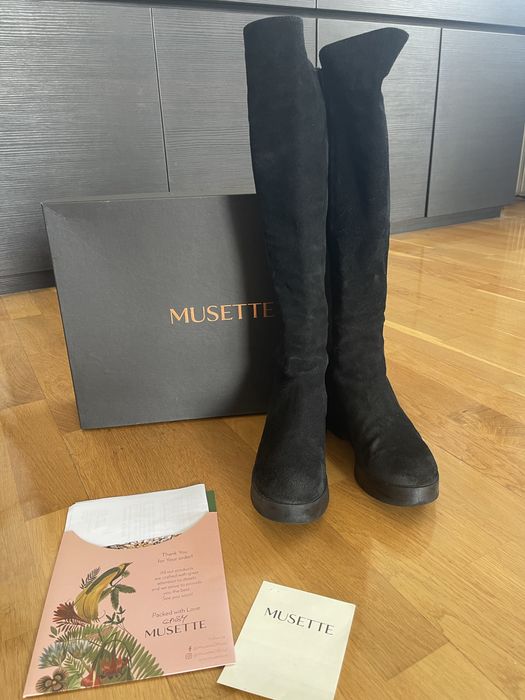 Cizme piele intoarsa Musette 36