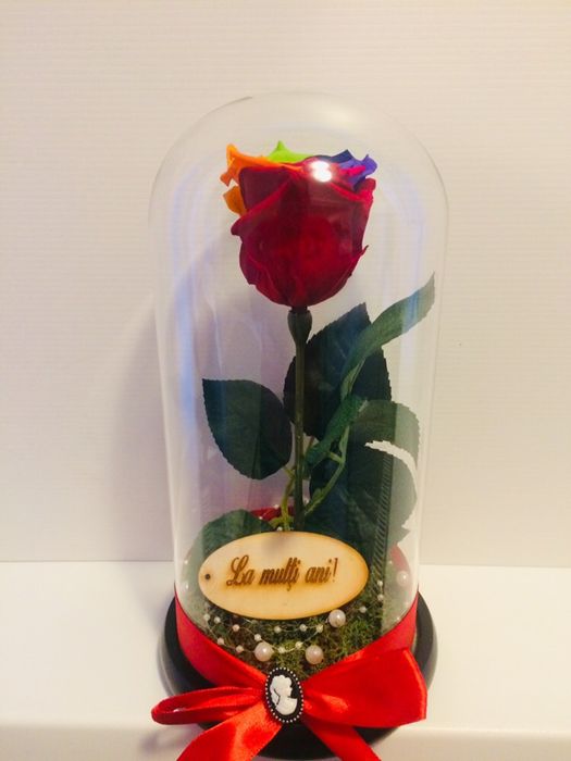 Trandafir criogenat conservat ideal pt cadou iubita sotie