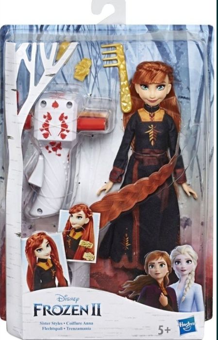papusa noua Disney Frozen II Sister Styles - Impletituri magice Anna