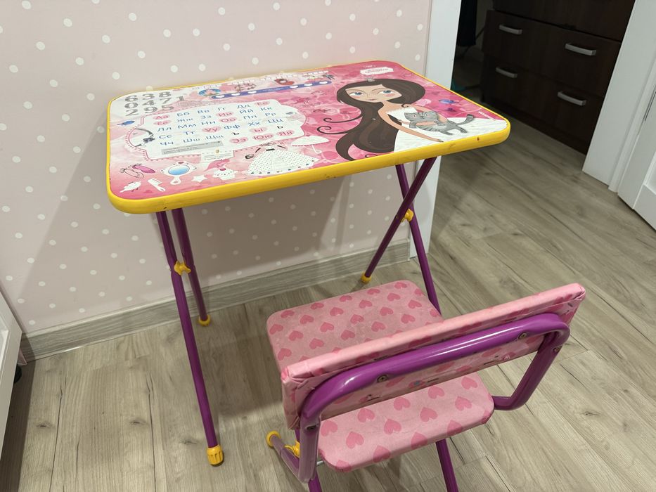 Детский стол и стул Nika Kids для девочки