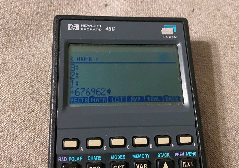 Calculator grafic HEWLETT PACKARD 48G 32 KB de RAM din 93