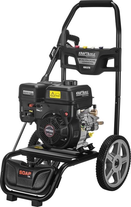 Aparat cu presiune pe benzină KraftDele KD5370, motor 7 CP, presiune maximă 360 bar, debit 660 l/h