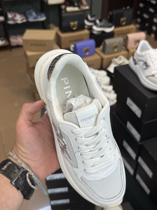 PINKO Z1B white дамски маратонки сникърси 37