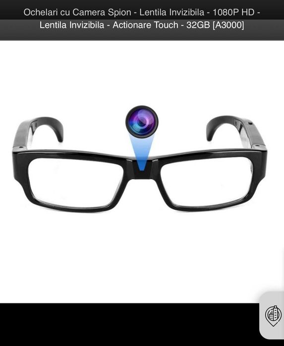 Ochelari cu camera ascuns
