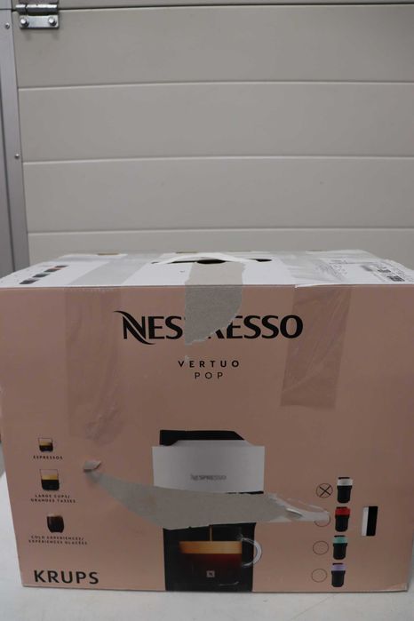 Кафемашина и еспресо машина Nespresso Vertuo Pop+, цвят бял