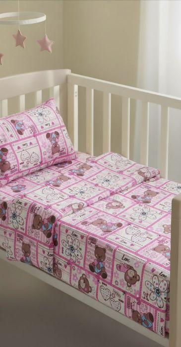 Спално бельо/спален комплект за кошара 100%памук