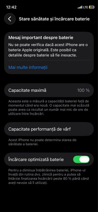 Vând Iphone 12 mini