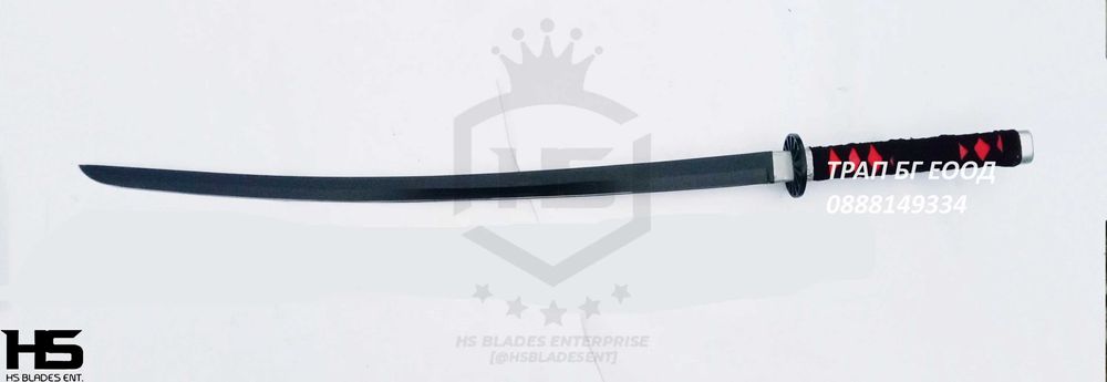 Стоманена Катана Tanjiro Kamado Demon Slayer Swords Katana 74 см
