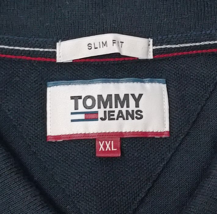 Tommy Jeans Polo Shirt оригинална тениска XL памучна поло фланелка