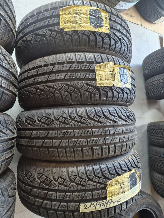 Vând cauciucuri 215/55/17 M+S set complet imp Germania//Pirelli// Noi nouțe