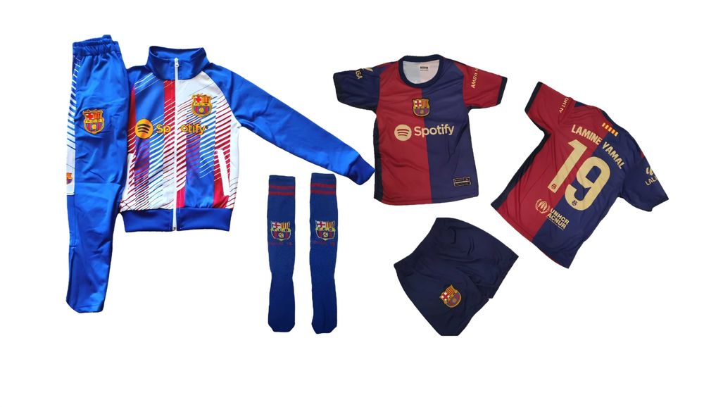 NEW Ronaldo 7 2026 Реал Мадрид Детски сет комплект с екип + чорапи CR7