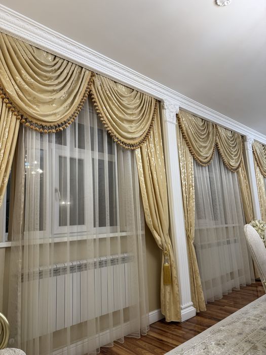 Шторы на три окна