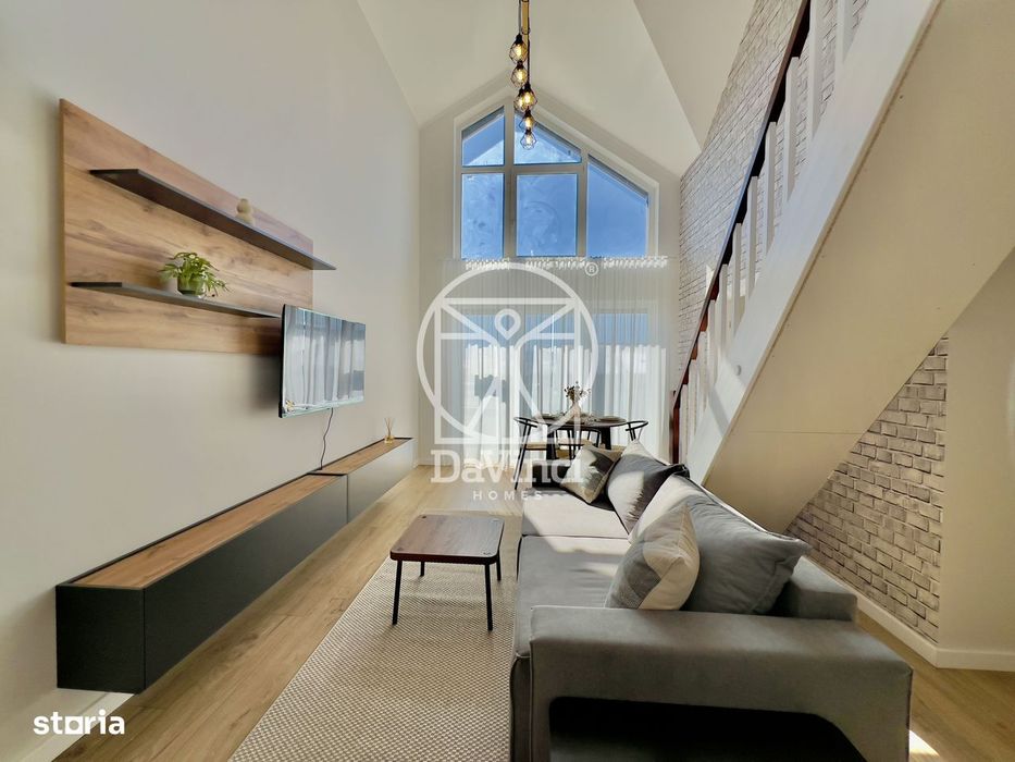 Penthouse 4 camere-mobilat, intabulat, mutare imediat, aer conditionat — fotografia 1