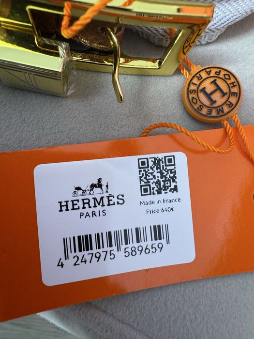 Hermes-Оригинален чисто нов дамски кожен колан