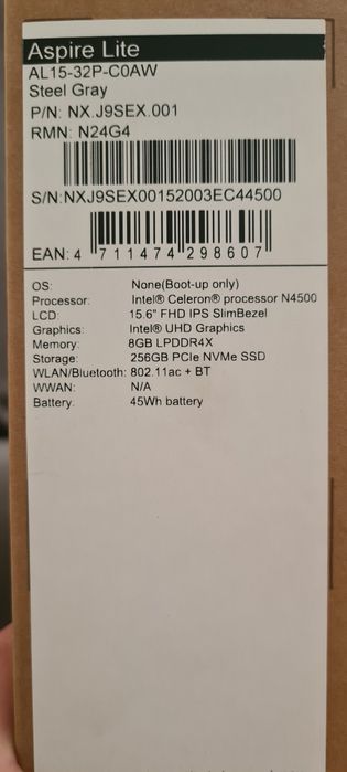 Лаптоп Acer Aspire Lite 15