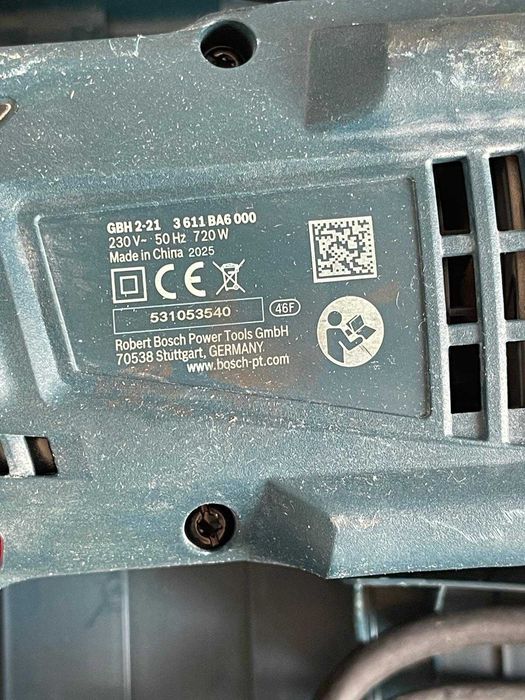 Rotopercutor Bosch GBH 2-21 SDS-Plus, 720 W, 2 J