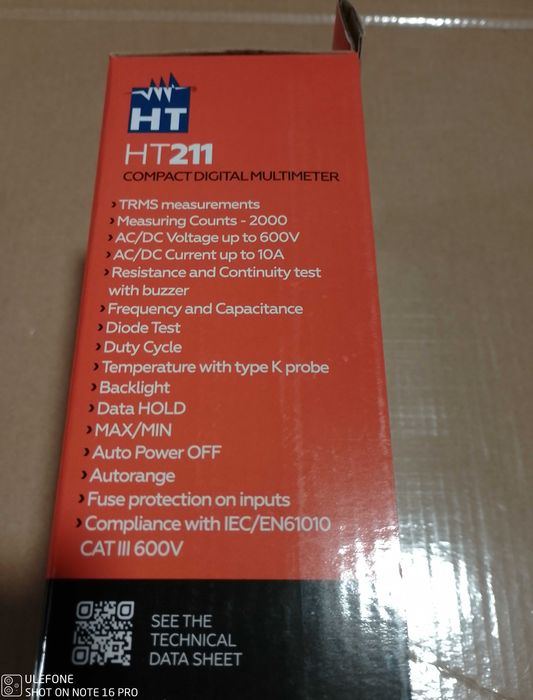 Multimetru digital HT211 TRMS AC NOU