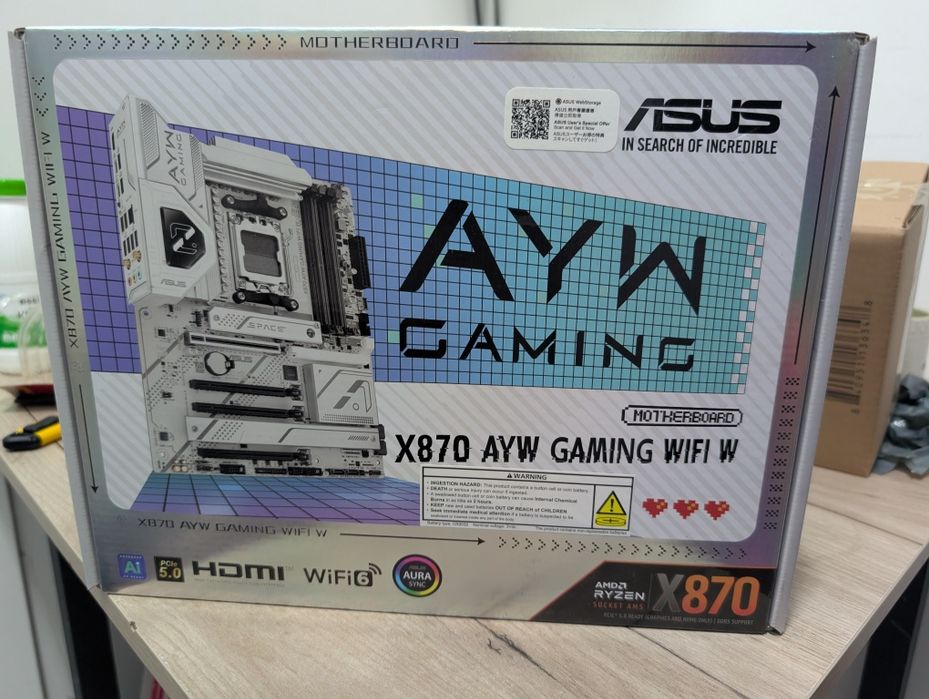 Абсолютно новый комплект на Ryzen 7 9850X3D