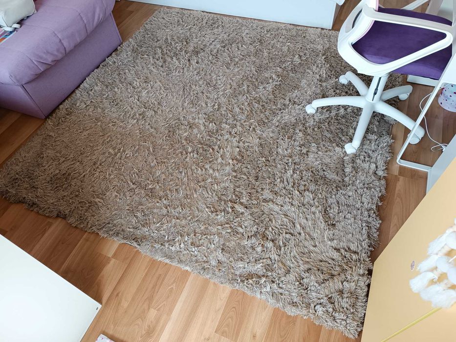 Килим шаги 200x200, бежов