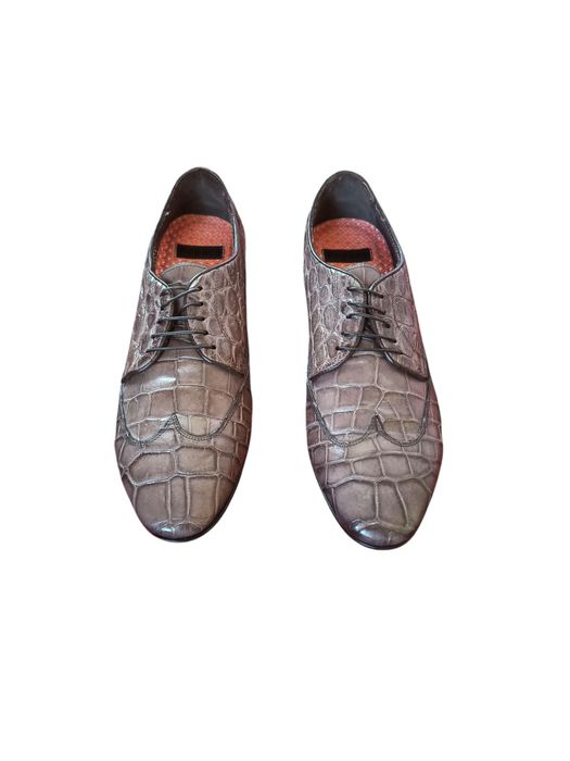 Итальянский туфли из кожи крокодила