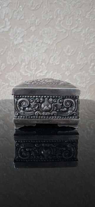 Серебряная винтажная шкатулка