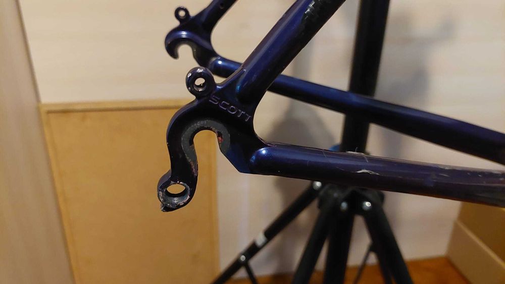 Cadru si furca, frameset bicicleta vintage MTB 26 inch Scott, otel crmo, cromo, cr-mo, cromoly Tange