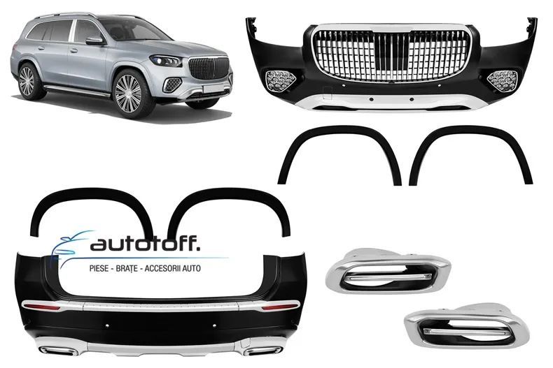 Pachet exterior compatibil Mercedes GLS X167 (2020-2023) model MBH Facelift