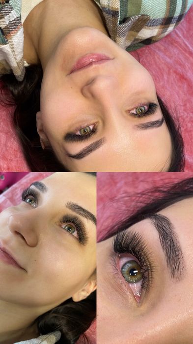 Наращивание ресниц и волос