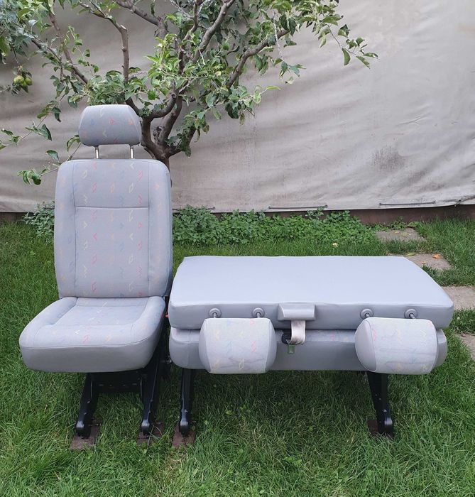 Bancheta dubla si Scaun rabatabil randul 2 mijloc Vw T6 T5 locuri Caravelle Transporter