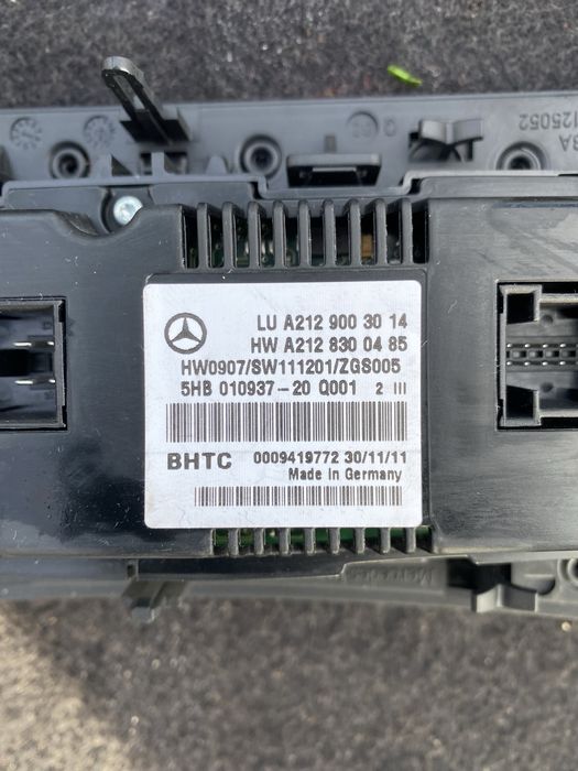 Управление за Климатроник/Панел Климатроник/E-class W212/Е-класа W212