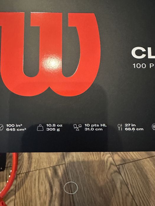 Racheta Wilson Clash V3,cap 100,gramaj 295 si 305g.noi!