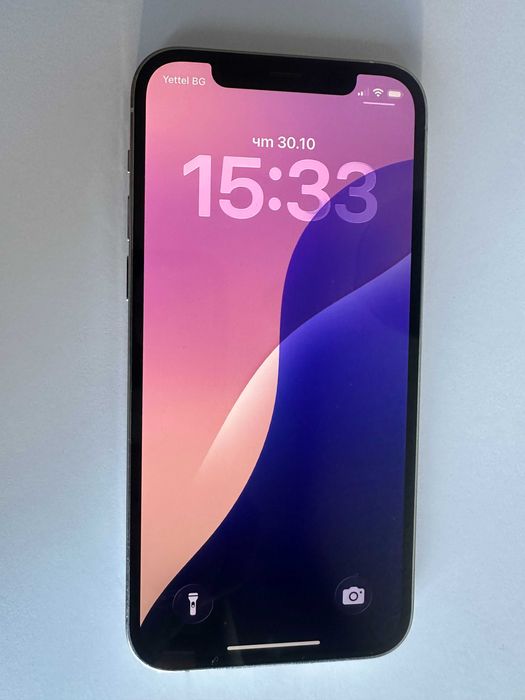 КАТО НОВ !!! iPhone 12 Pro - Бял - 256GB - Отключен - 100% БАТЕРИЯ !!!